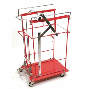 Wire Cart Steel Red