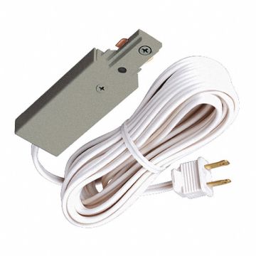 Cord and Plug Connector Silver 3 1/4in