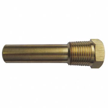 Industrial Thermowell Brass 5/8-18 UNF