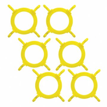 Cone Connctor 5 Yellow Polyethylene PK6