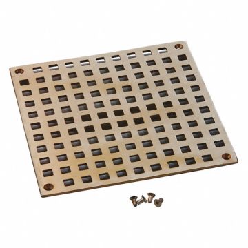 Floor Drain 8-3/8 in L Nickel Bronze