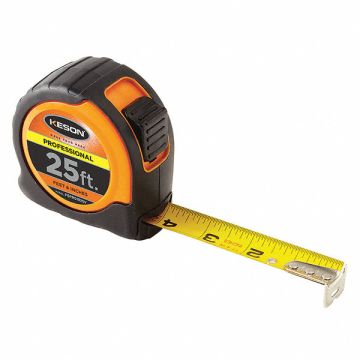 Tape Measure 1 In x 25 ft Orange/Black