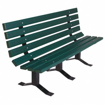 Outdoor Bench 96 in L Green RCYCLD