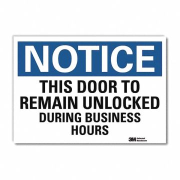 Notice Sign 5inx7in Reflective Sheeting