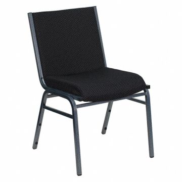 Stack Chair Black Seat Fabric Seat
