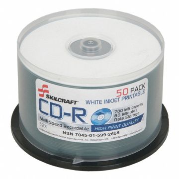 CD-R Disc 700 MB 80 min 52x PK50
