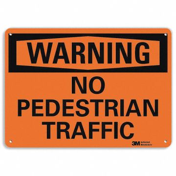 Rflctv Pedestrian Traffic Sign 10x14in