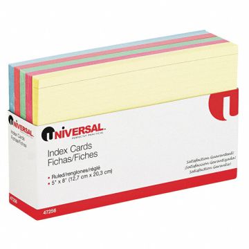 Index Cards Ruled 5 x 8 PK100
