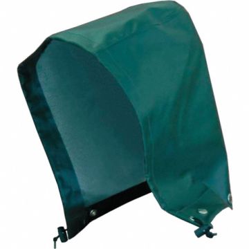 Rain Hood Green Snaps Polyester/PVC