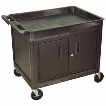 Tub Top Shelf Utility Cart with Cabinet