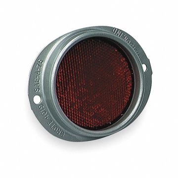 Reflector Round Red 4-11/16 L