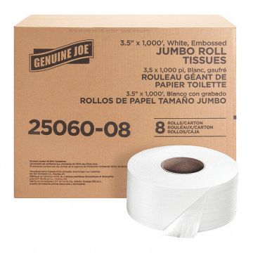 Jumbo Dispenser Roll Bath Tissue PK8