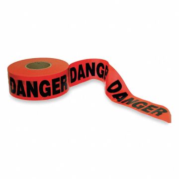 Barricade Tape Red/Black 1000 ft x 3 In