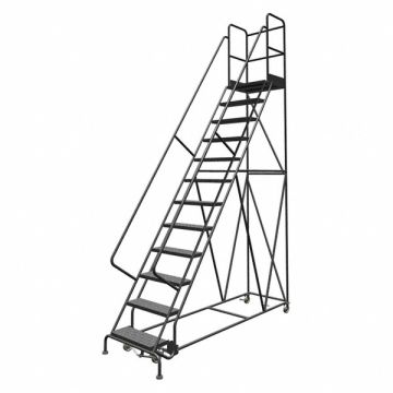 Rolling Ladder 12 Step Steel Perforated