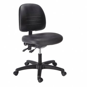 G4985 Task Chair Poly Black 16 to 22 Seat Ht