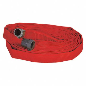 Fire Hose 50 ft Red Rubber