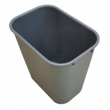 D2128 Wastebasket Rectangular 3-1/2 gal Gray