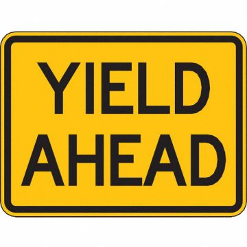 Yield Ahead Traffic Sign 18 x 24