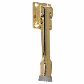 Lever Door Holder Brass Zinc 5 In.