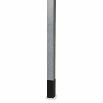 Service Pole Gray 15 ft 2 L 2.13 W