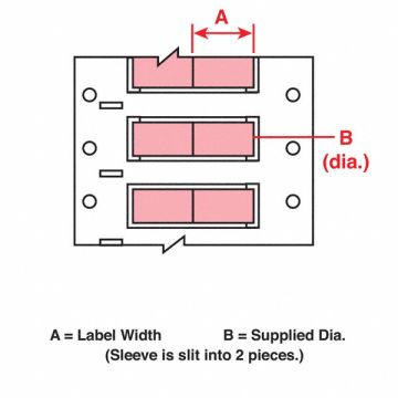 Wire Marking Sleeves 0.75In W 0.851In L