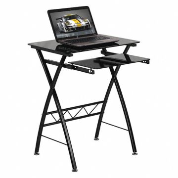 Office Desk Overall 23-41/64 W Black Top