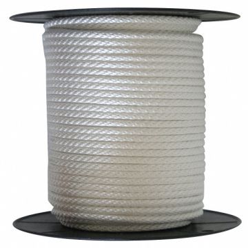 Rope Nylon Braided 1/4 in Dia 500 ft L