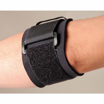 Elbow Support S Black Single Strap