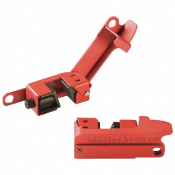 Circuit Breaker Lockout Toggle Steel Red
