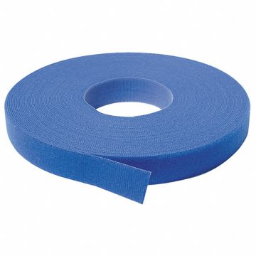 Hook-and-Loop Cable Tie Roll 75 ft Blue