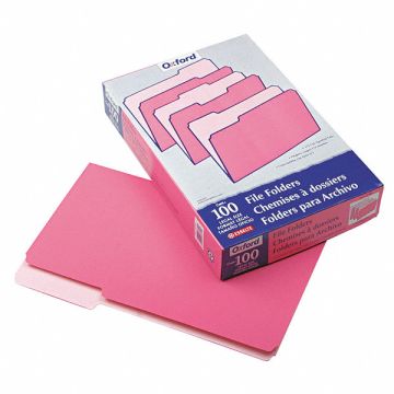 Legal File Folders Pink/Lt Pink PK100
