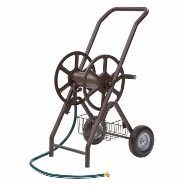 Garden Hose Reel Cart 6 in Steel