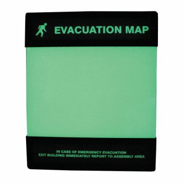 Evacuation Map Holder 8-1/2 in x 11 in