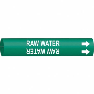 Pipe Marker Raw Water 13/16in H 4/5in W