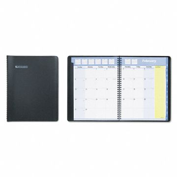 Planner Monthly 8-1/4 x 10-7/8in Black