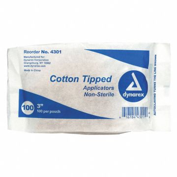 Cotton Tip Swab 3 PK100