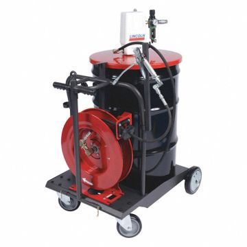 Portable Grease Pump with Gun 30 ft Hose