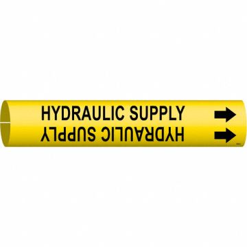 Pipe Marker Hydraulic Supply 13/16in H