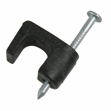 Cable Staple 1/4In Plastic Coax Pk100