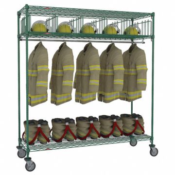 Turnout Gear Rack Mobile 5 Compartment