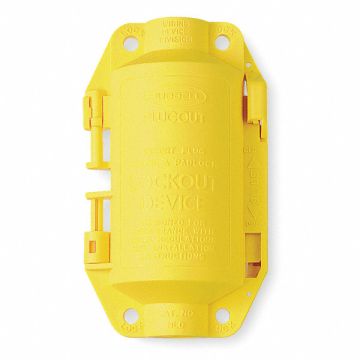Plug Lockout Yellow 3/8In Shackle Dia.