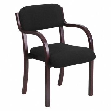 Side Chair Black Seat Fabric Back