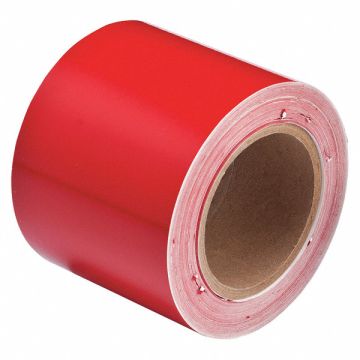 D3617 Pipe Marking Tape Red 4in W 90ft Roll L