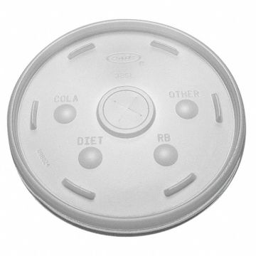 Cold Cup Lid Button Straw Slot PK500
