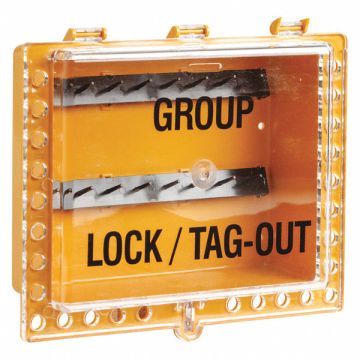 Group Lockout Box Yellow 10.5 H
