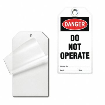 Safety Tag Laminating Pouches PK10