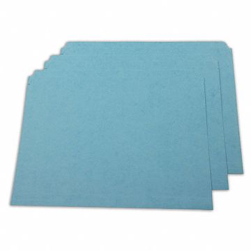 Folder Letter Straight Cut Blue PK100