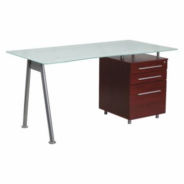 Office Desk Overall 59 W Glass Top