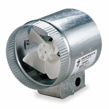 Steel 6 D 6.5 H 6 W Inline Duct Fan