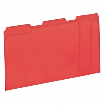 File Folders Letter Red PK100